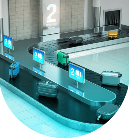 pads4 transportation baggage belt