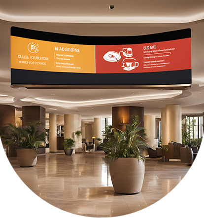 pads4 digital signage hotel engaging content