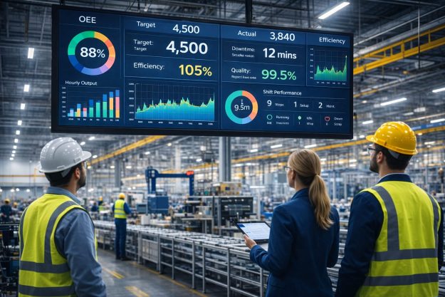 pads4 digital signage in a factory pads4 digital signage in a factory